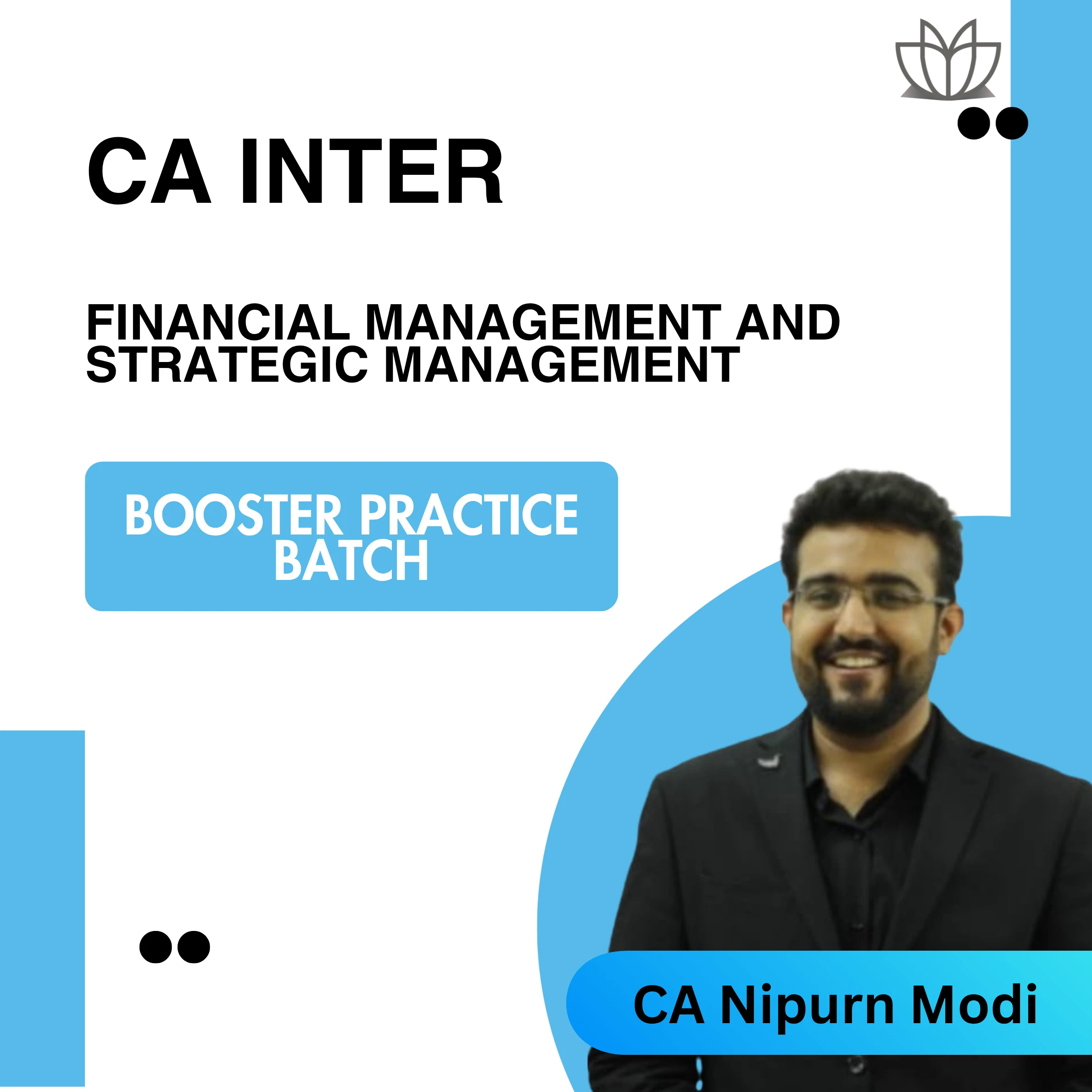 CA Inter | FM & SM | Booster Practice Batch | CA Nipurn Modi | Jan 2026 Exam